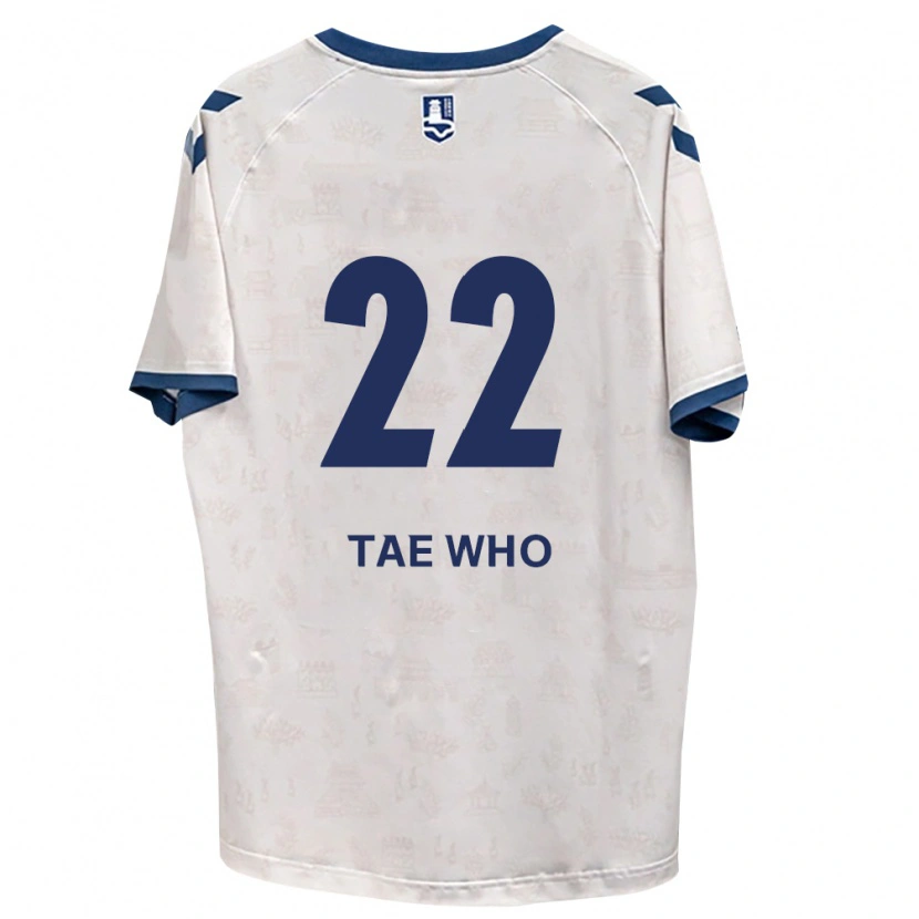 Danxen Niño Camiseta Tae-Who Yang #22 Azul Real Blanco 2ª Equipación 2026/27 La Camisa México