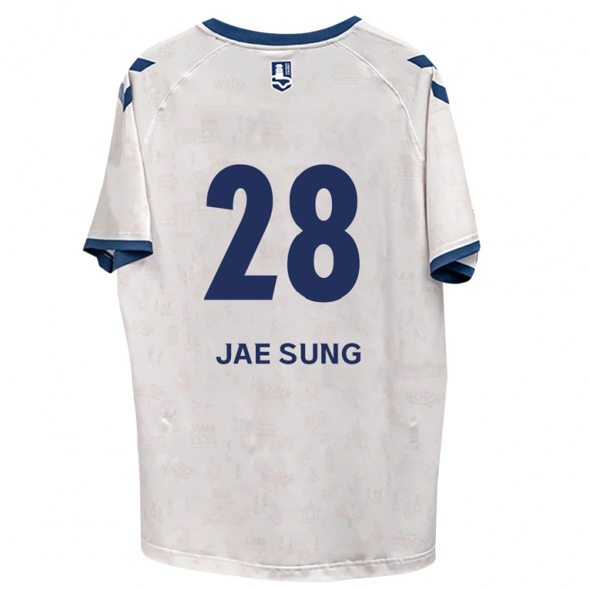 Danxen Niño Camiseta Jae-Sung Kim #28 Azul Real Blanco 2ª Equipación 2026/27 La Camisa México