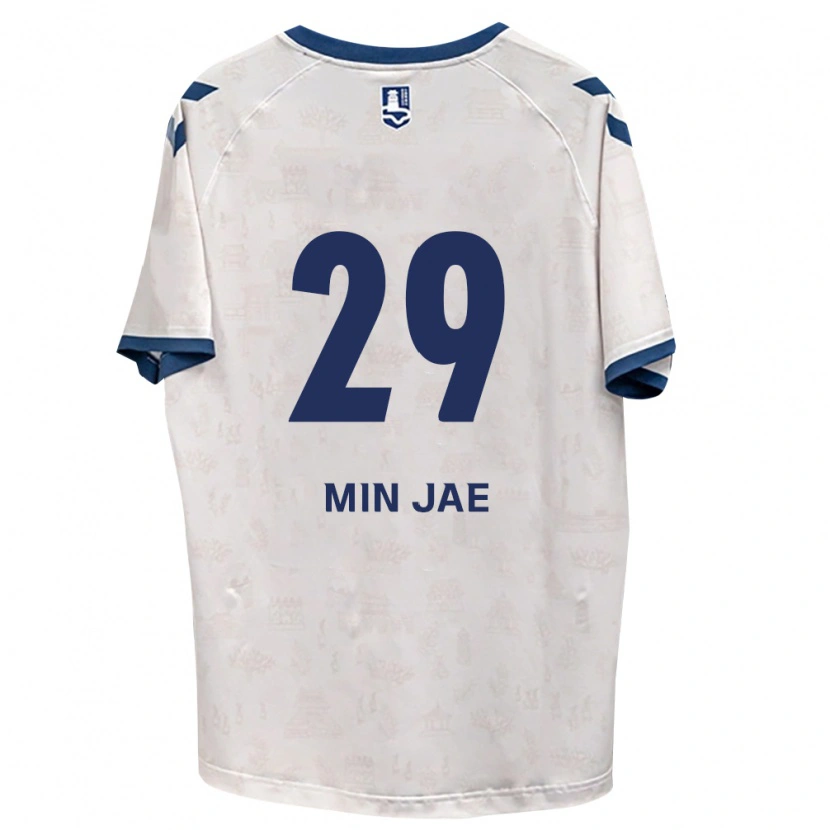Danxen Niño Camiseta Min-Jae Kang #29 Azul Real Blanco 2ª Equipación 2026/27 La Camisa México