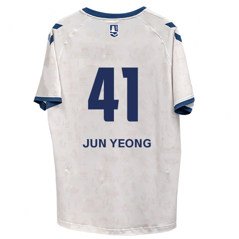 Danxen Niño Camiseta Jun-Yeong Choi #41 Azul Real Blanco 2ª Equipación 2026/27 La Camisa México