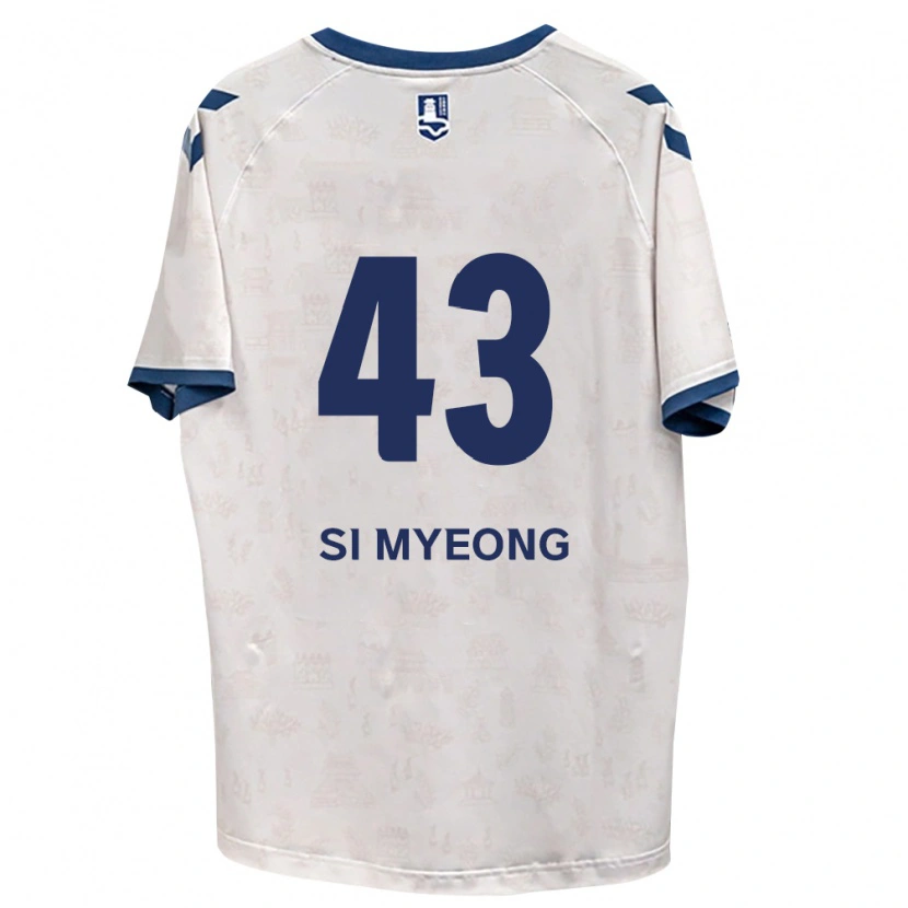 Danxen Niño Camiseta Si-Myeong Lee #43 Azul Real Blanco 2ª Equipación 2026/27 La Camisa México