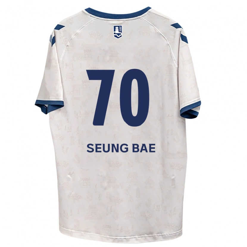 Danxen Niño Camiseta Seung-Bae Jung #70 Azul Real Blanco 2ª Equipación 2026/27 La Camisa México