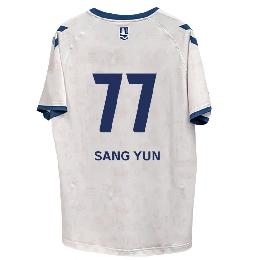 Danxen Niño Camiseta Sang-Yun Kang #77 Azul Real Blanco 2ª Equipación 2026/27 La Camisa México