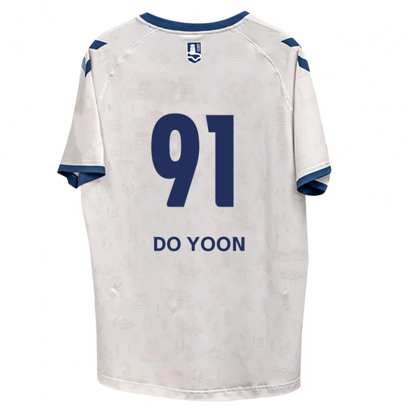 Danxen Niño Camiseta Do-Yoon Kim #91 Azul Real Blanco 2ª Equipación 2026/27 La Camisa México