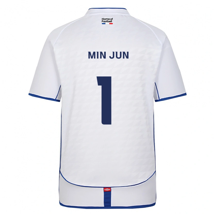 Danxen Niño Camiseta Min-Jun Kim #1 Negro Blanco Rojo 2ª Equipación 2026/27 La Camisa México