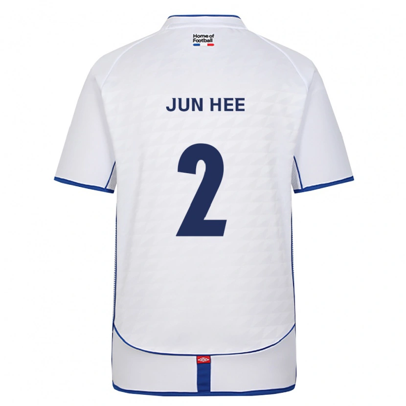 Danxen Niño Camiseta Jun-Hee Park #2 Negro Blanco Rojo 2ª Equipación 2026/27 La Camisa México