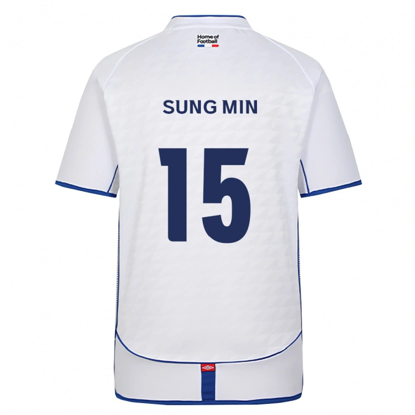 Danxen Niño Camiseta Sung-Min Jung #15 Negro Blanco Rojo 2ª Equipación 2026/27 La Camisa México