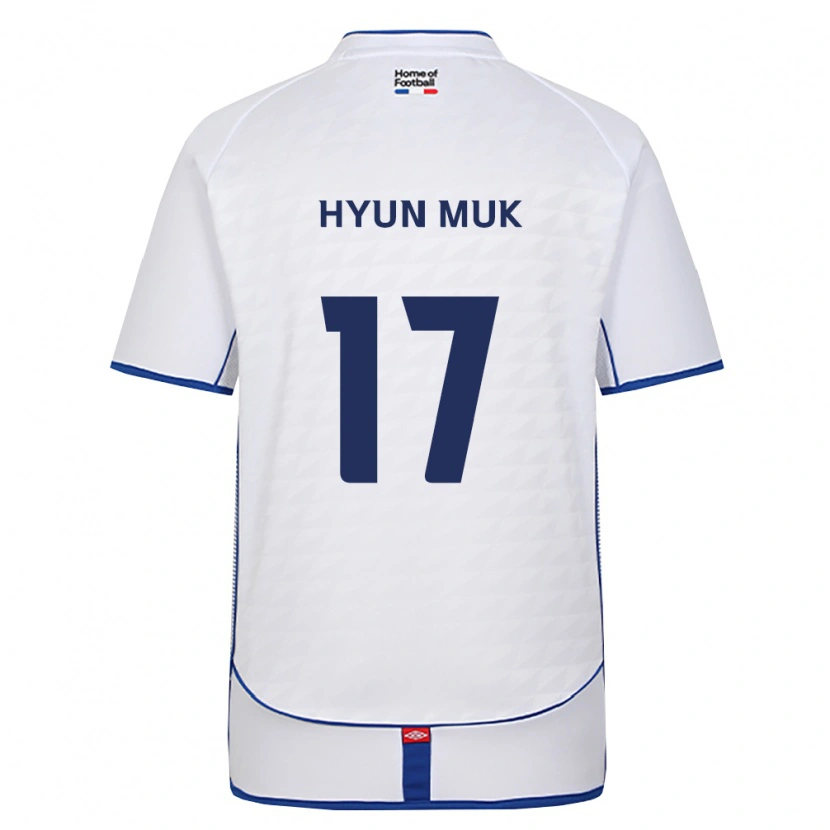 Danxen Niño Camiseta Hyun-Muk Kang #17 Negro Blanco Rojo 2ª Equipación 2026/27 La Camisa México