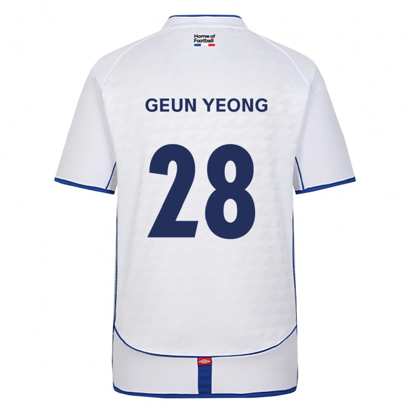Danxen Niño Camiseta Geun-Yeong Yoon #28 Negro Blanco Rojo 2ª Equipación 2026/27 La Camisa México