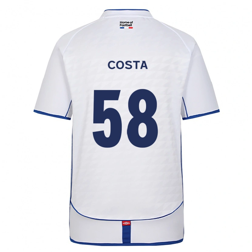 Danxen Niño Camiseta Bruno Costa #58 Negro Blanco Rojo 2ª Equipación 2026/27 La Camisa México