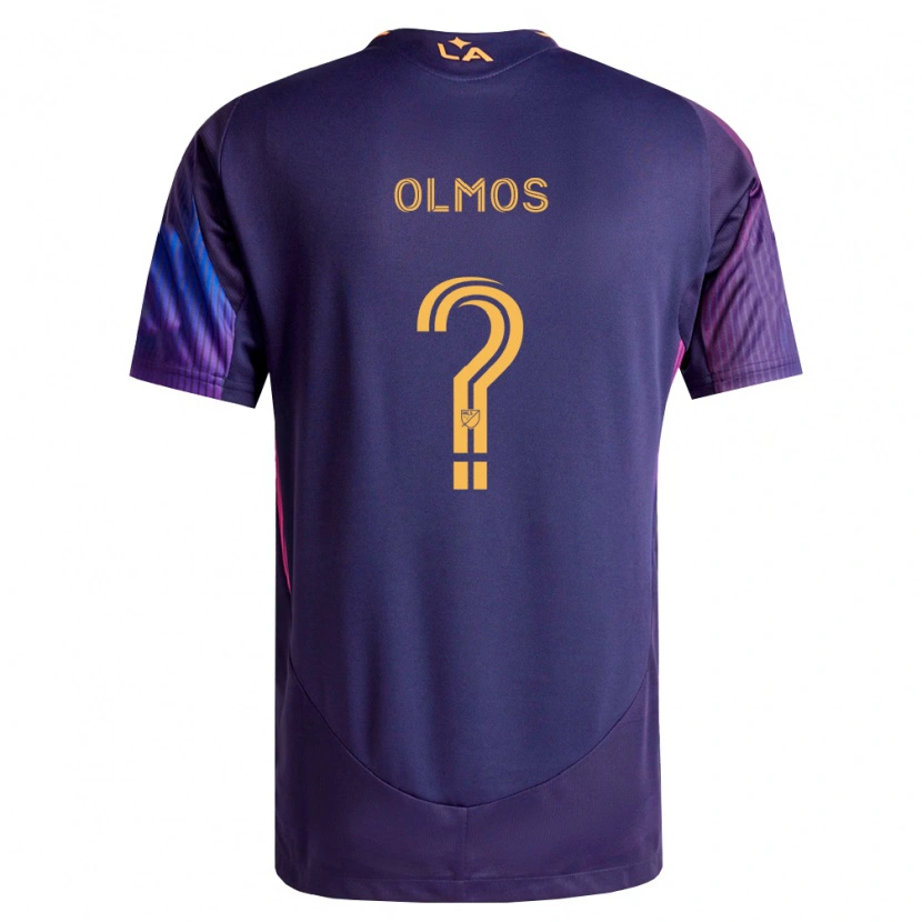 Danxen Niño Camiseta Justin Olmos #0 Morado Profundo Amarillo 2ª Equipación 2026/27 La Camisa México