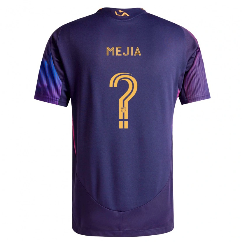 Danxen Niño Camiseta Robert Mejia #0 Morado Profundo Amarillo 2ª Equipación 2026/27 La Camisa México