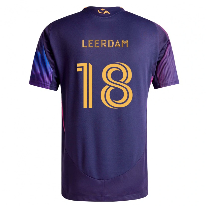 Danxen Niño Camiseta Kelvin Leerdam #18 Morado Profundo Amarillo 2ª Equipación 2026/27 La Camisa México
