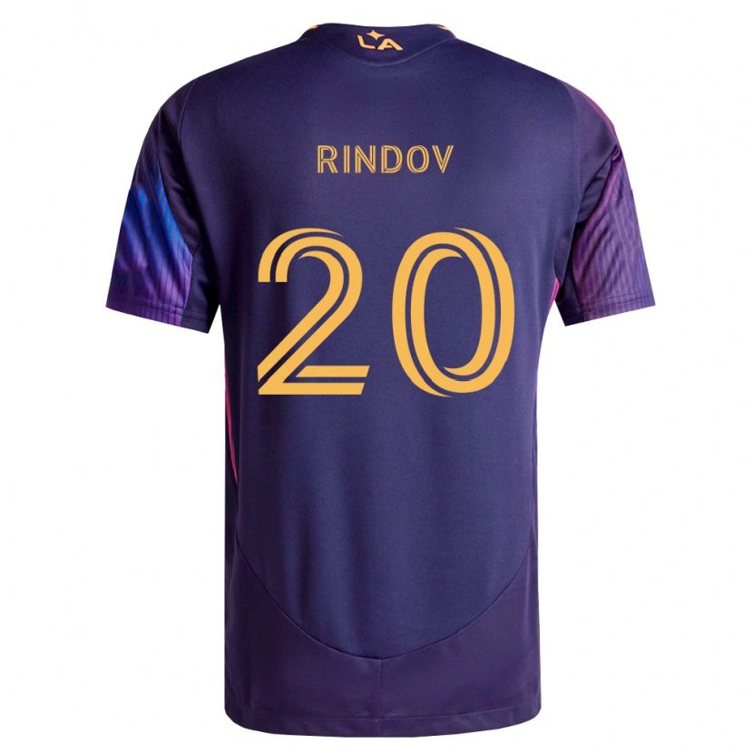 Danxen Niño Camiseta Chris Rindov #20 Morado Profundo Amarillo 2ª Equipación 2026/27 La Camisa México