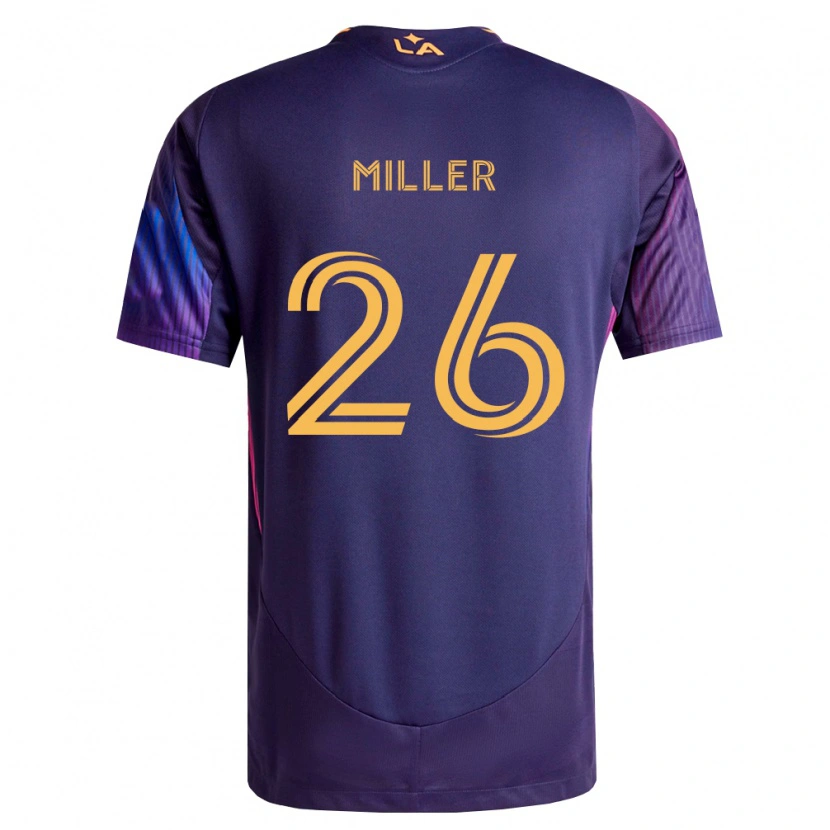 Danxen Niño Camiseta Harbor Miller #26 Morado Profundo Amarillo 2ª Equipación 2026/27 La Camisa México