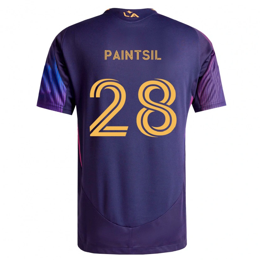 Danxen Niño Camiseta Joseph Paintsil #28 Morado Profundo Amarillo 2ª Equipación 2026/27 La Camisa México