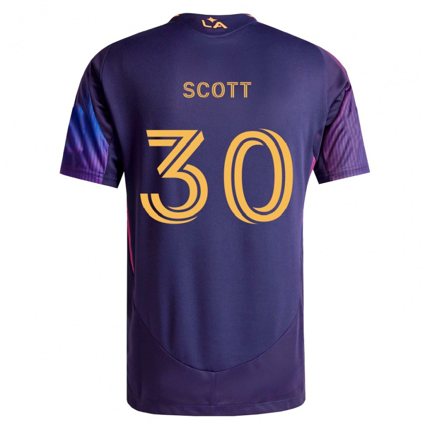 Danxen Niño Camiseta Brady Scott #30 Morado Profundo Amarillo 2ª Equipación 2026/27 La Camisa México