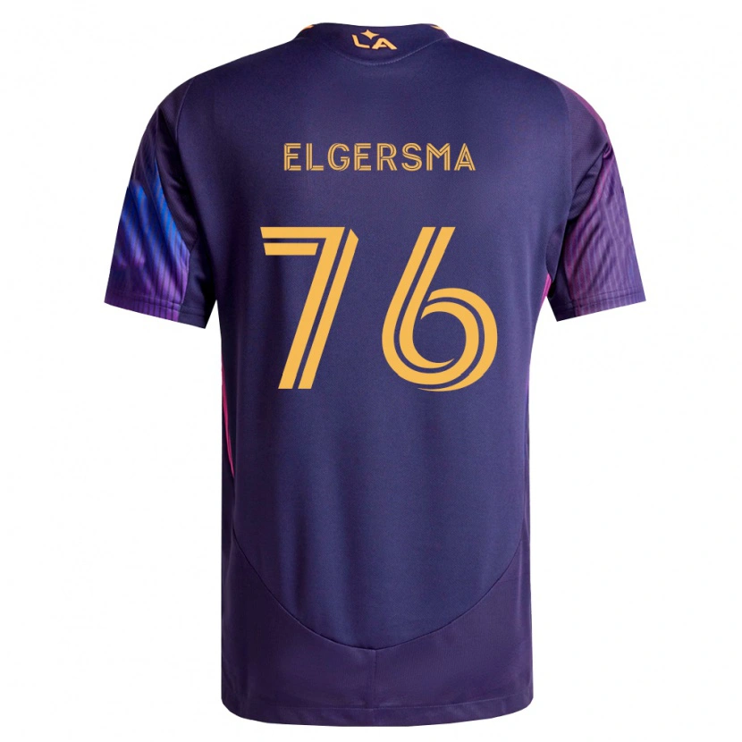 Danxen Niño Camiseta Troy Elgersma #76 Morado Profundo Amarillo 2ª Equipación 2026/27 La Camisa México