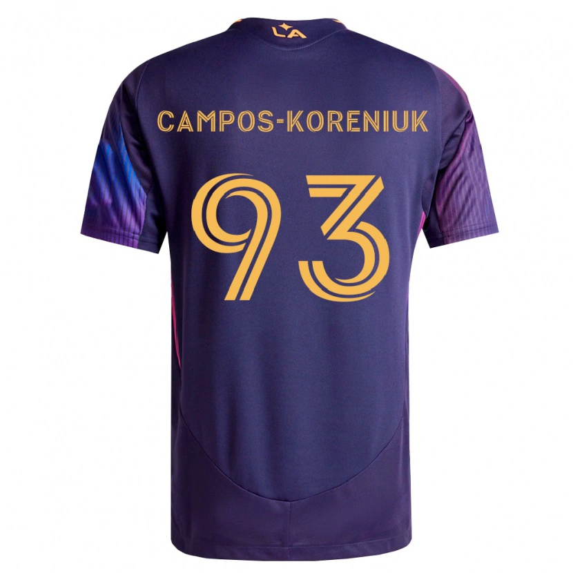 Danxen Niño Camiseta K Campos-Koreniuk #93 Morado Profundo Amarillo 2ª Equipación 2026/27 La Camisa México