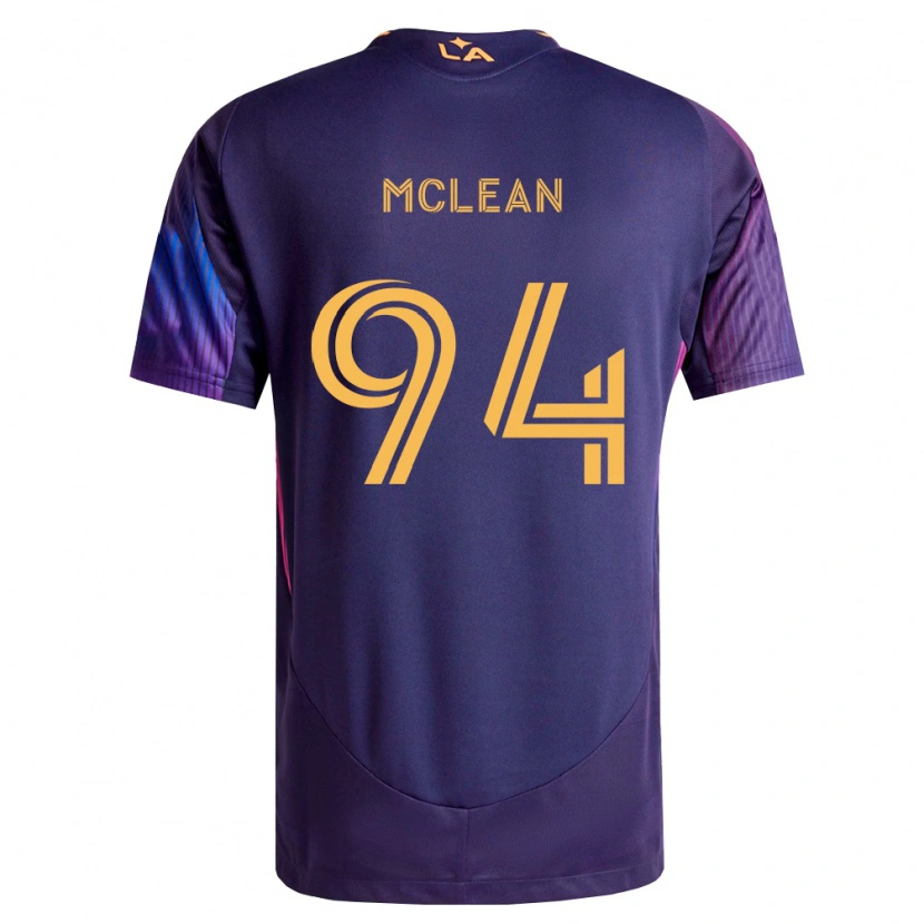 Danxen Niño Camiseta Mateo Mclean #94 Morado Profundo Amarillo 2ª Equipación 2026/27 La Camisa México