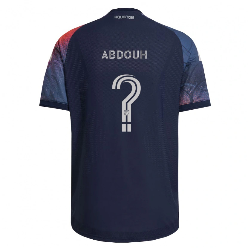 Danxen Niño Camiseta Adam Abdouh #0 Azul Profundo Blanco Naranja 2ª Equipación 2026/27 La Camisa México