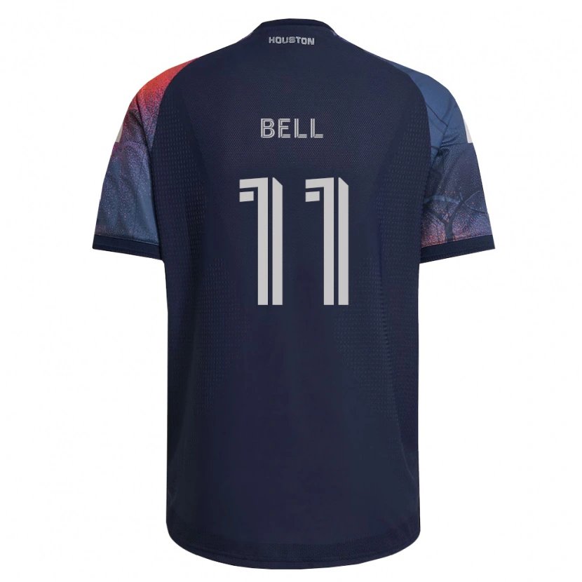 Danxen Niño Camiseta Jahmani Bell #11 Azul Profundo Blanco Naranja 2ª Equipación 2026/27 La Camisa México