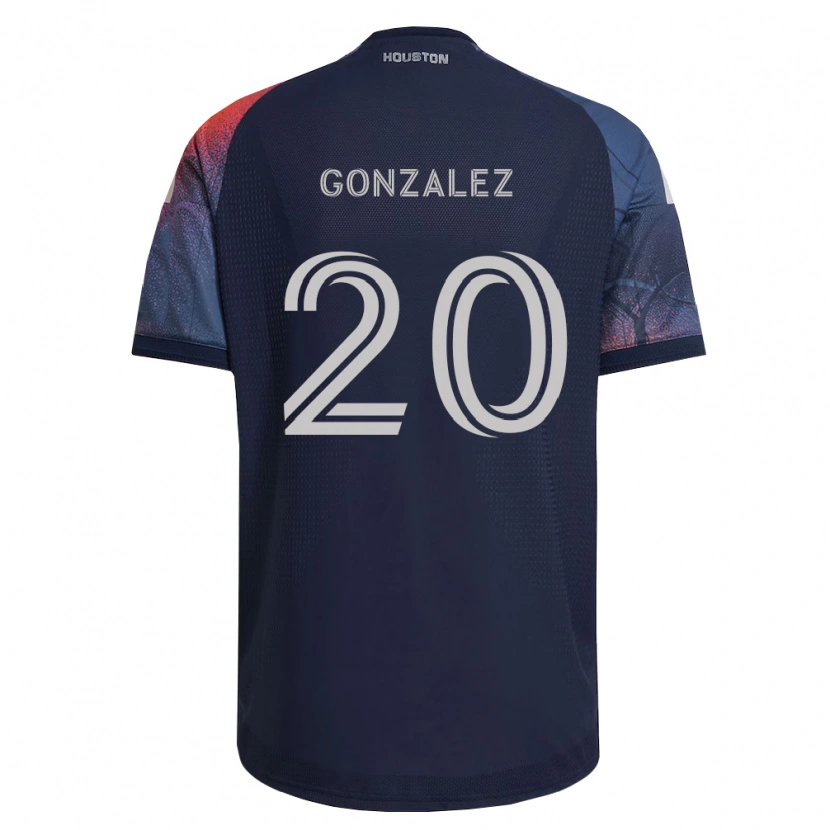 Danxen Niño Camiseta Christopher Gonzalez #20 Azul Profundo Blanco Naranja 2ª Equipación 2026/27 La Camisa México