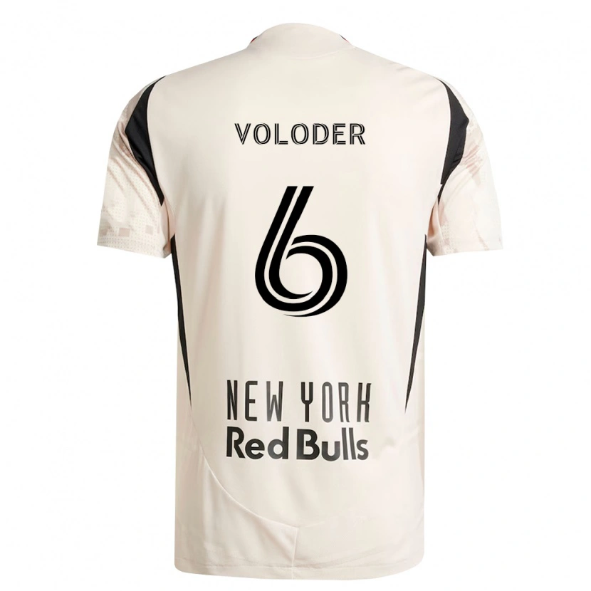 Danxen Niño Camiseta Robert Voloder #6 Blanco Roto Rojo Negro 2ª Equipación 2026/27 La Camisa México