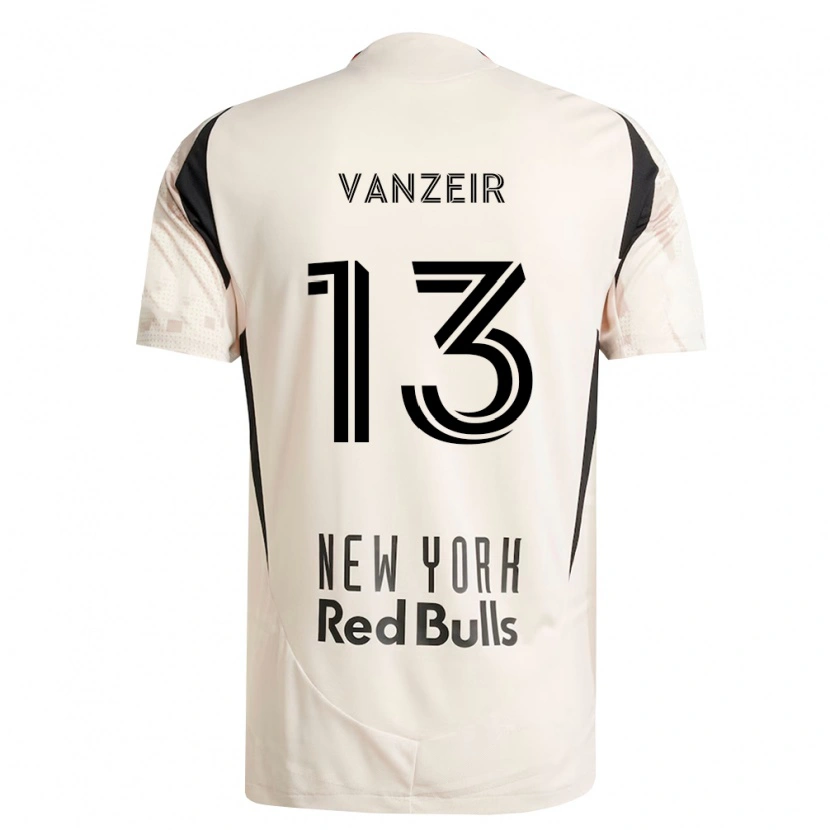 Danxen Niño Camiseta Dante Vanzeir #13 Blanco Roto Rojo Negro 2ª Equipación 2026/27 La Camisa México