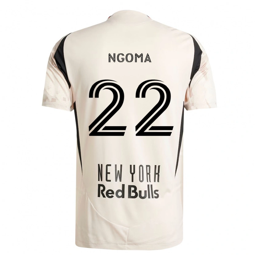 Danxen Niño Camiseta Serge Ngoma #22 Blanco Roto Rojo Negro 2ª Equipación 2026/27 La Camisa México