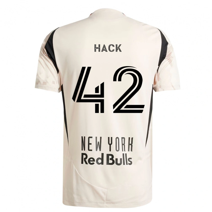 Danxen Niño Camiseta Alexander Hack #42 Blanco Roto Rojo Negro 2ª Equipación 2026/27 La Camisa México