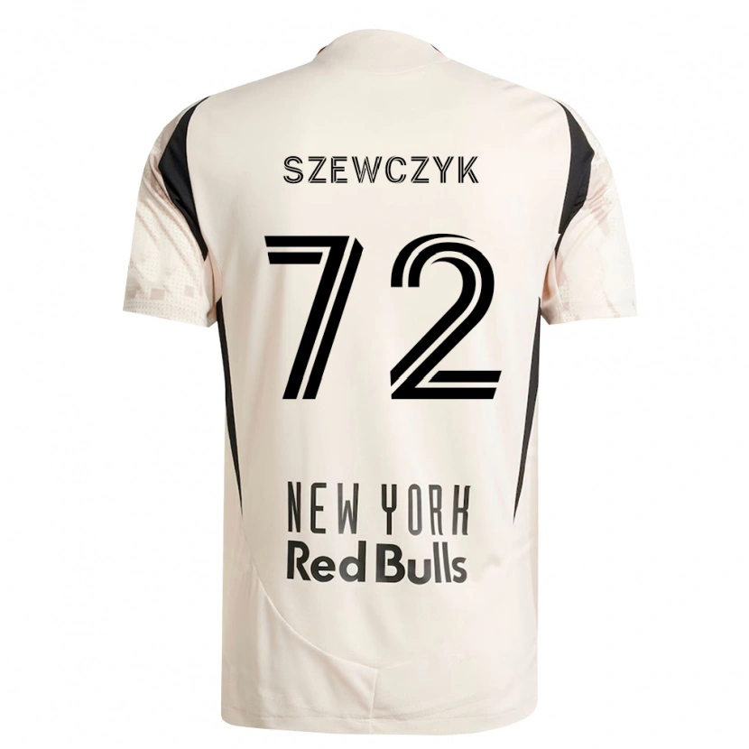 Danxen Niño Camiseta Tobias Szewczyk #72 Blanco Roto Rojo Negro 2ª Equipación 2026/27 La Camisa México