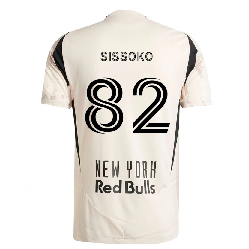 Danxen Niño Camiseta Makan Sissoko #82 Blanco Roto Rojo Negro 2ª Equipación 2026/27 La Camisa México