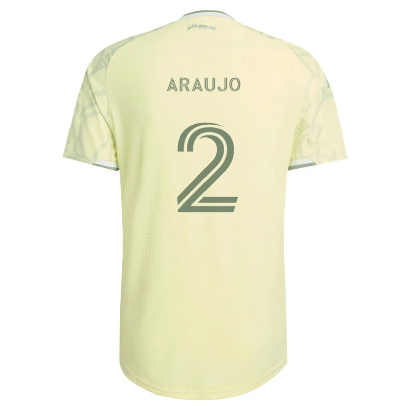 Danxen Niño Camiseta Miguel Araujo #2 Beige Blanco 2ª Equipación 2026/27 La Camisa México