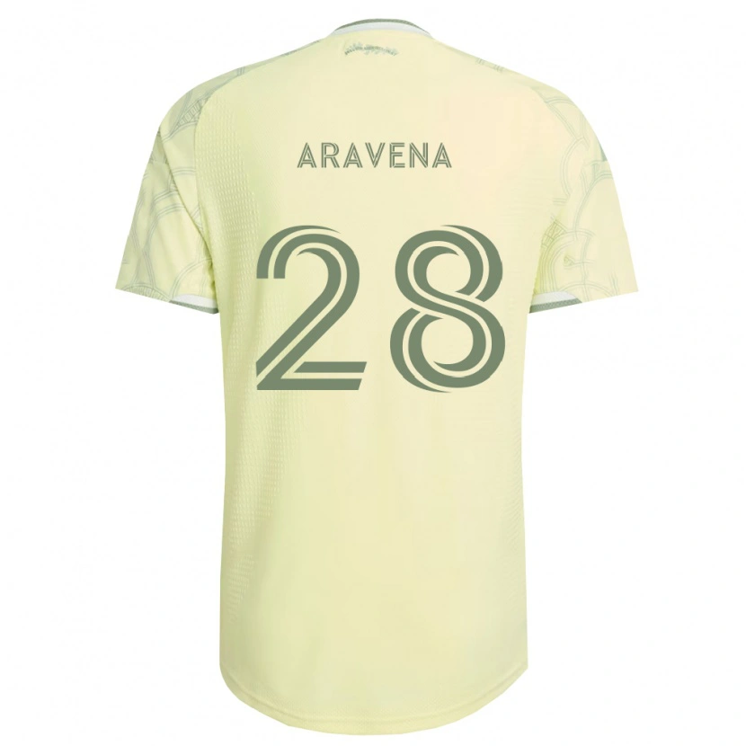 Danxen Niño Camiseta Alexander Aravena #28 Beige Blanco 2ª Equipación 2026/27 La Camisa México