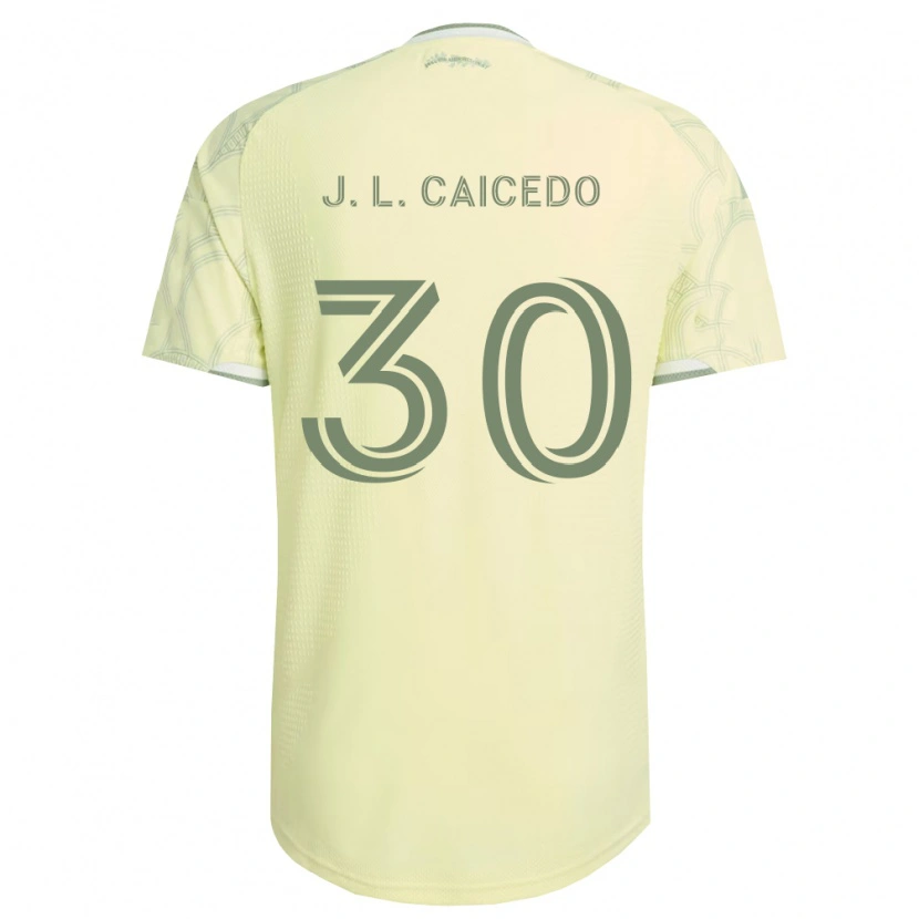 Danxen Niño Camiseta José Caicedo #30 Beige Blanco 2ª Equipación 2026/27 La Camisa México