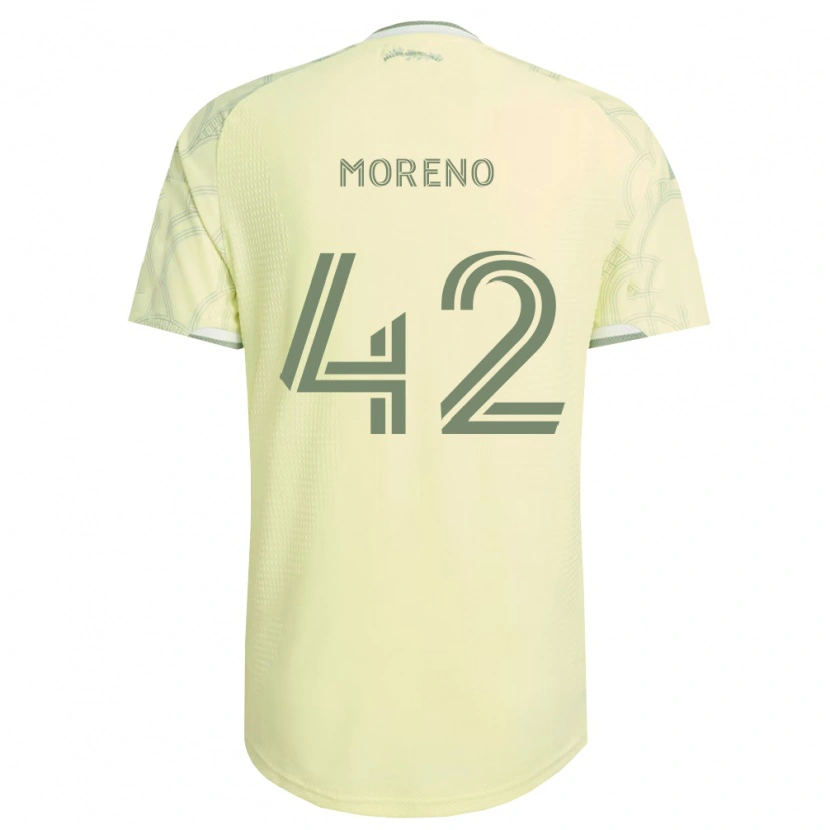 Danxen Niño Camiseta Alexis Moreno #42 Beige Blanco 2ª Equipación 2026/27 La Camisa México