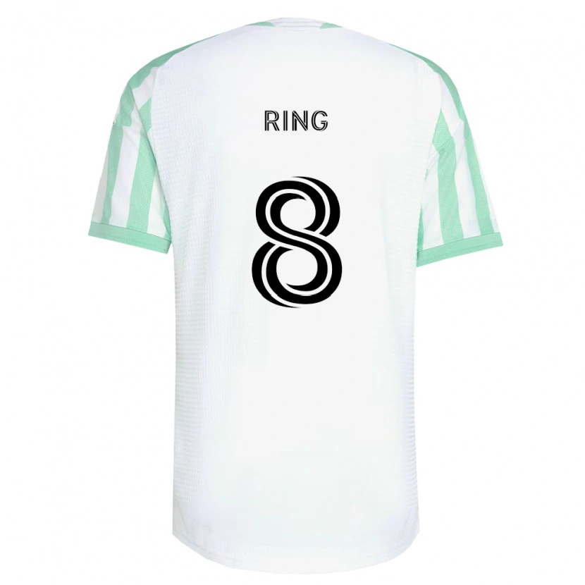 Danxen Niño Camiseta Alexander Ring #8 Verde Claro Negro Blanco 2ª Equipación 2026/27 La Camisa México