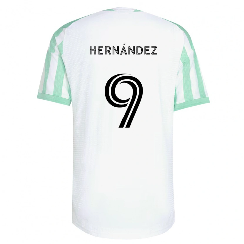Danxen Niño Camiseta Lucas Hernández #9 Verde Claro Negro Blanco 2ª Equipación 2026/27 La Camisa México