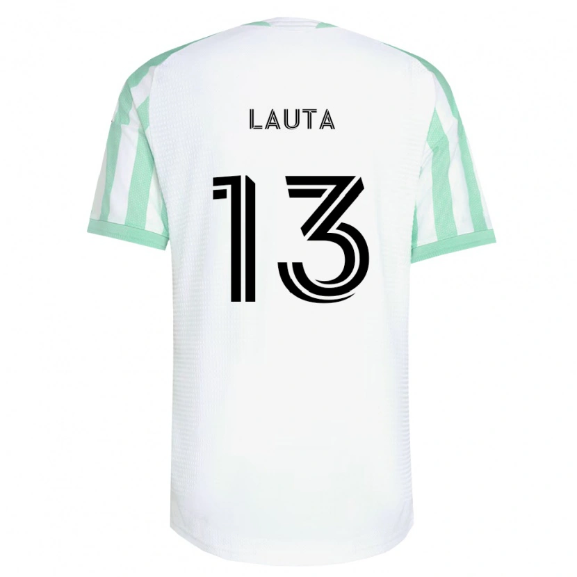 Danxen Niño Camiseta Erik Lauta #13 Verde Claro Negro Blanco 2ª Equipación 2026/27 La Camisa México