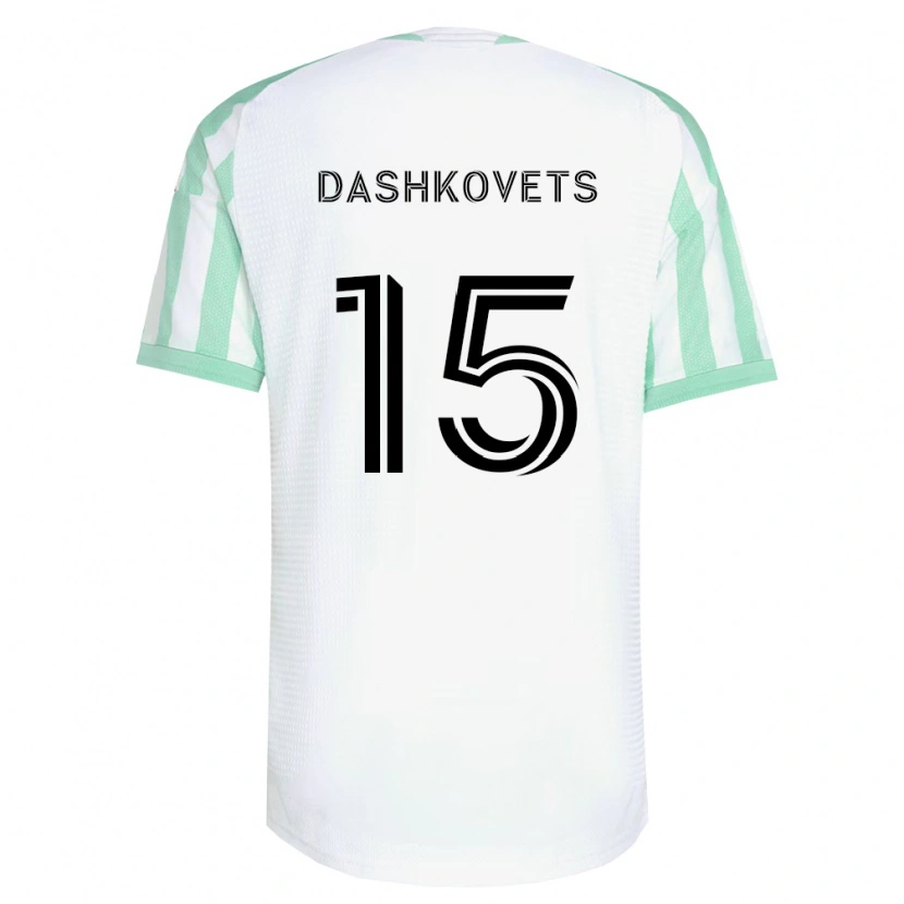 Danxen Niño Camiseta Artem Dashkovets #15 Verde Claro Negro Blanco 2ª Equipación 2026/27 La Camisa México