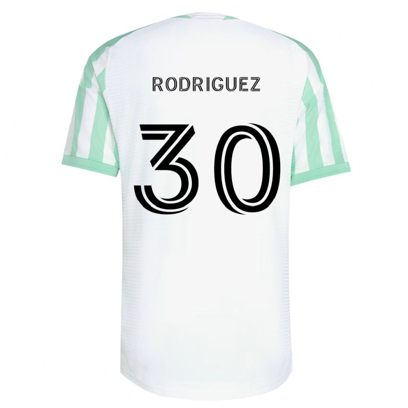 Danxen Niño Camiseta Memo Rodríguez #30 Verde Claro Negro Blanco 2ª Equipación 2026/27 La Camisa México