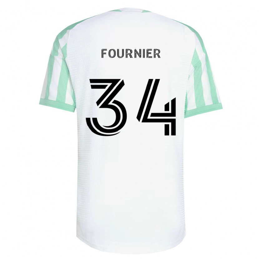 Danxen Niño Camiseta Drake Fournier #34 Verde Claro Negro Blanco 2ª Equipación 2026/27 La Camisa México