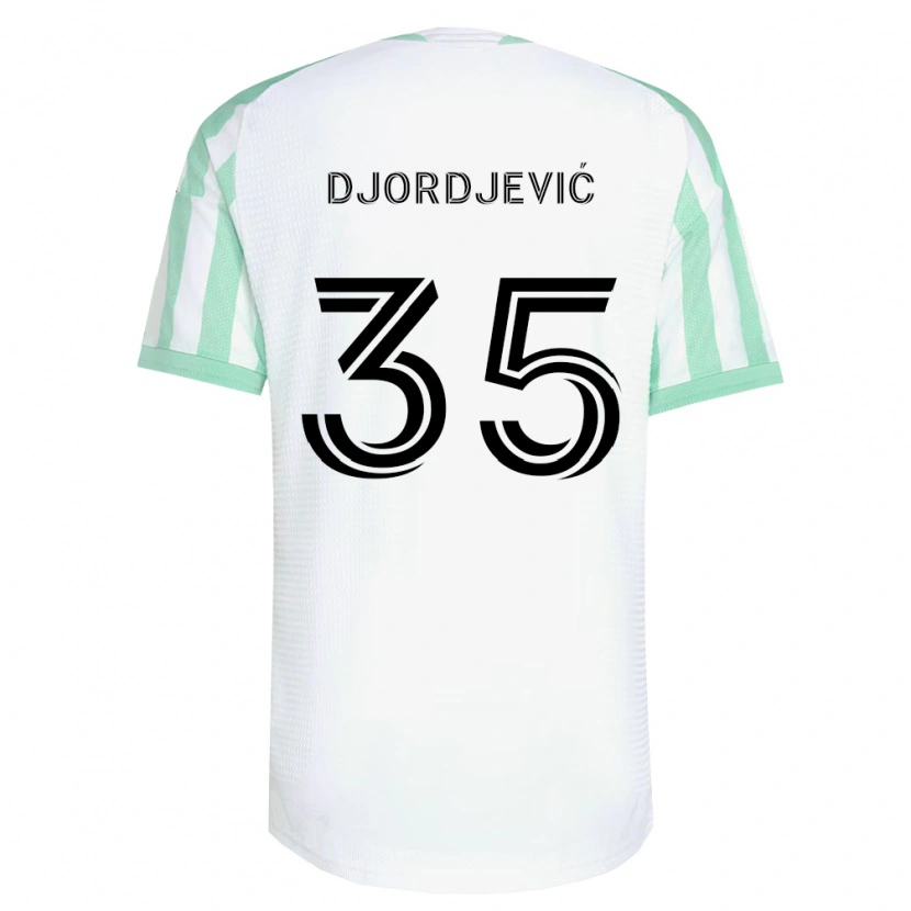 Danxen Niño Camiseta Mateja Djordjević #35 Verde Claro Negro Blanco 2ª Equipación 2026/27 La Camisa México