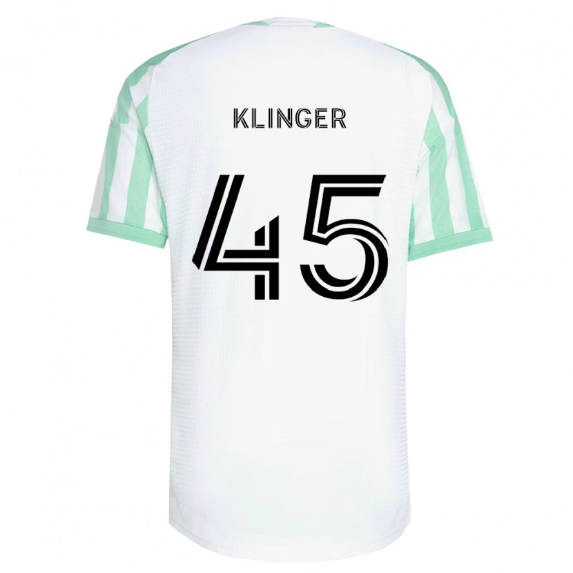 Danxen Niño Camiseta Ryan Klinger #45 Verde Claro Negro Blanco 2ª Equipación 2026/27 La Camisa México