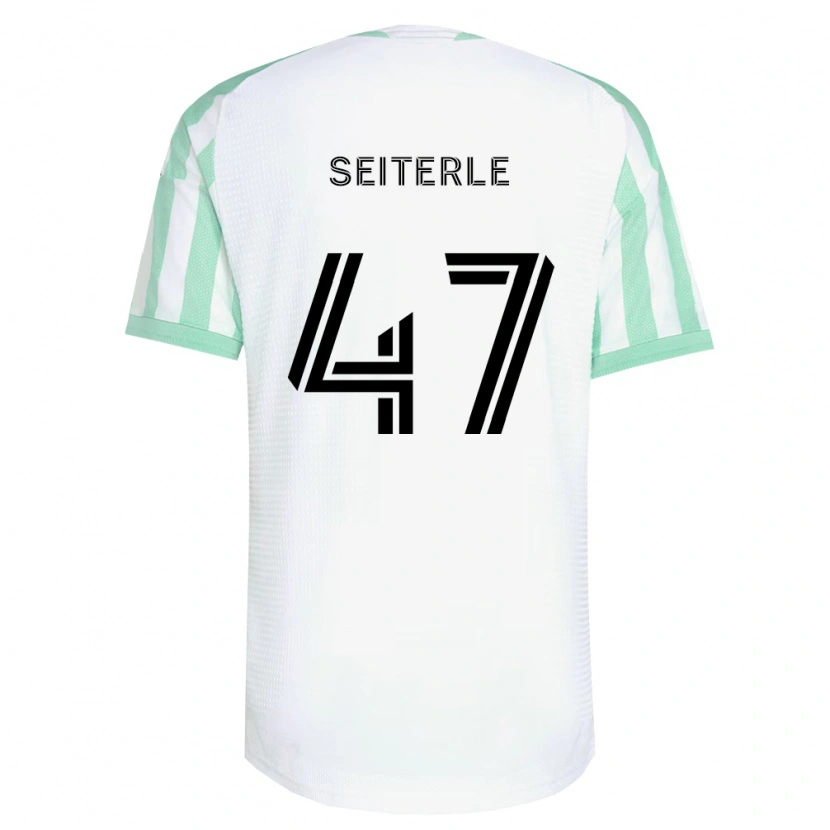 Danxen Niño Camiseta Sebastian Seiterle #47 Verde Claro Negro Blanco 2ª Equipación 2026/27 La Camisa México