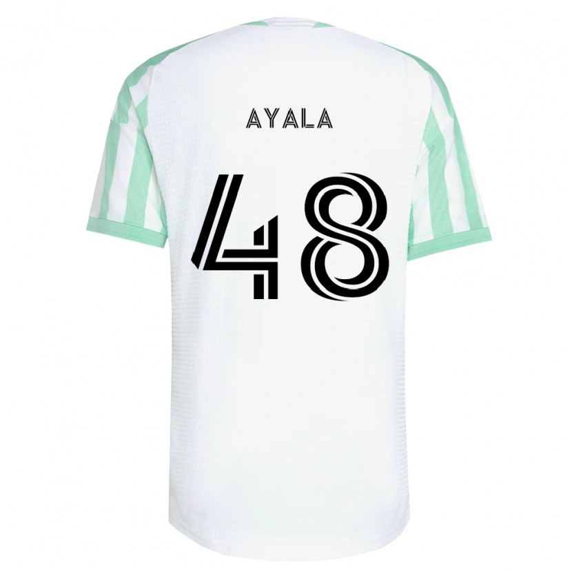 Danxen Niño Camiseta Christian Ayala #48 Verde Claro Negro Blanco 2ª Equipación 2026/27 La Camisa México