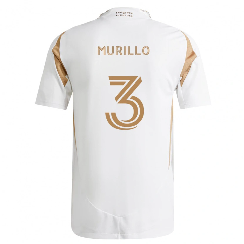 Danxen Niño Camiseta Jesús Murillo #3 Blanco Marrón 2ª Equipación 2026/27 La Camisa México