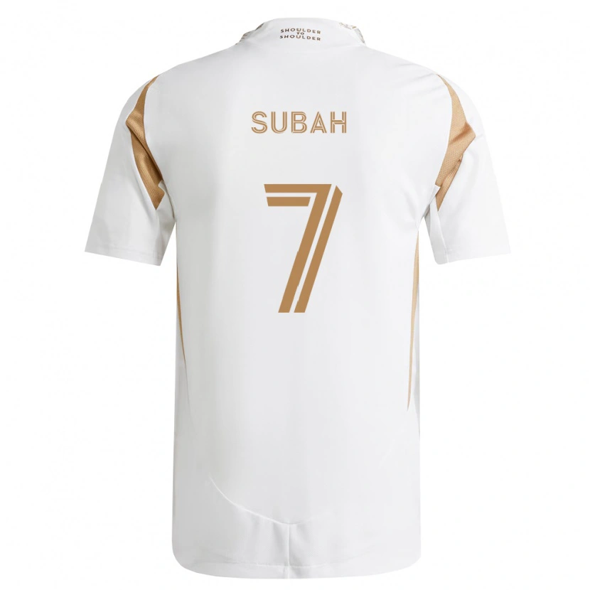 Danxen Niño Camiseta Yekeson Subah #7 Blanco Marrón 2ª Equipación 2026/27 La Camisa México