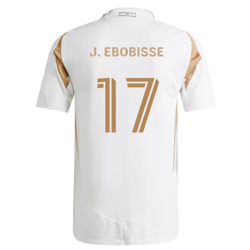 Danxen Niño Camiseta Jeremy Ebobisse #17 Blanco Marrón 2ª Equipación 2026/27 La Camisa México